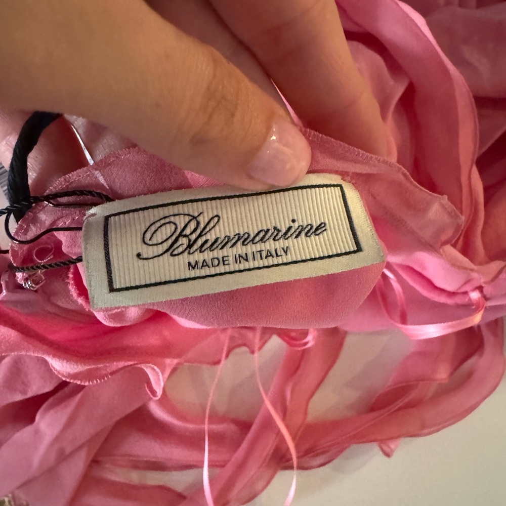 Blumarine Pink Silk Gown - Picture 2 of 5